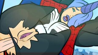 Spiderman fucks horny venom girl hardcore rough sex squirting anime hentai uncensored cartoon
