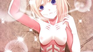Attack on Titan virgin Anne female Titan wants massage her beautiful pussy anime hentai uncensored