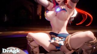 Nilou rides A Hilichurl Genshin Impact Hentai Dance 3D sex Porn