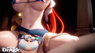Nilou rides A Hilichurl Genshin Impact Hentai Dance 3D sex Porn