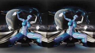 VReal 18K Nebula masturbating with the spacecraft joystick while heading to planet Earth - Sci-Fi Marvel Parody with daughter of Thanos, on gear shaft style in zero gravity
