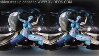 VReal 18K Nebula masturbating with the spacecraft joystick while heading to planet Earth - Sci-Fi Marvel Parody with daughter of Thanos, on gear shaft style in zero gravity