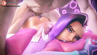 SOMBRA FUCKED IN ANAL ON HER BASE - OVERWATCH HENTAI ANIMATION 4K 60FPS