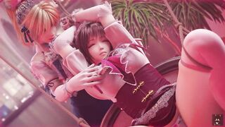 Two Dolls Playing - AtelierYakoh