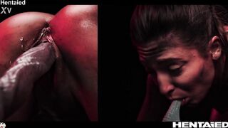 Real Life Hentai - Talia Mint fucked by Huge Alien Monster with Creampie and Facial Cumshot