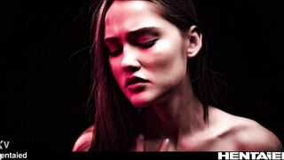 Real Life Hentai - Cumflation and Oviposition - Sonya Blaze got fucked by Aliens