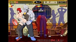 Pretty lady having sex with big monsters men in kung fu gl hentai sex game video
