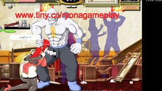 Pretty lady having sex with big monsters men in kung fu gl hentai sex game video