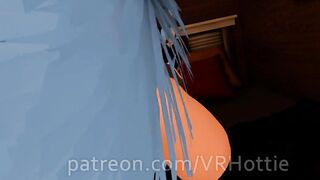 Glasses Slow Grinding On You Cat Girl Black Blue Eyes Hair Tattoo Bedroom Thick Thighs POV Lap Dance