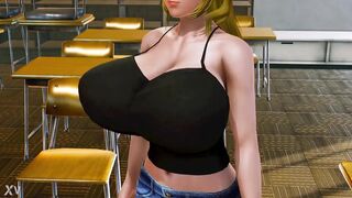 Dragon Maid Lucoa bouncing her huge tits in Honey Select