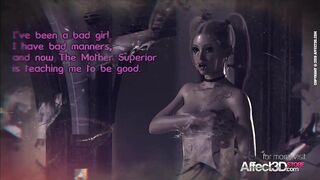 Slut is punished by futanari nun in a 3d fantasy adult comics