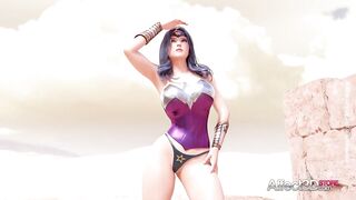 Girls vs Goddess - 3D Futanari Animation
