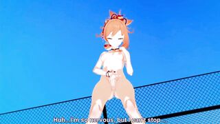 Yoimiya Rubs Herself - Genshin Impact