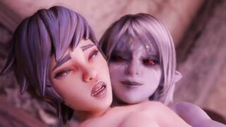 Ava & Raeza Havin Some Fun On The Bed (Animation With Sound)