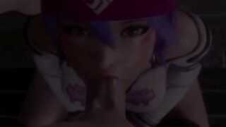 Kiriko from Overwatch suck your dick until you cum in her mouth