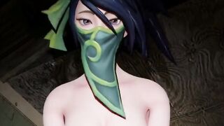 Akali is riding your dick for creampie League of Legends