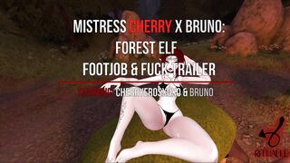 Mistress CherryErosXoXo VR - Forest Femdom Elf Footjob & Fuck Trailer