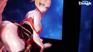Yoimiya Getting Fucked Hard Aether Tartaglia Genshin Impact Hentai Cowgirl Doggystyle HD 60 FPS