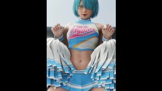 Nico in cheerleader outfit rides on your dick DoA heantai