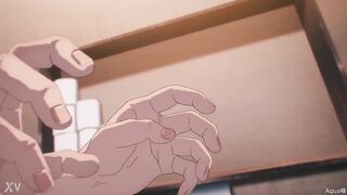 Shinji grabs Power's boob