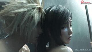 Tifa Lockhart Hard Fuck With Cloud Strife In Shower | Exclusive Hentai Final Fantasy 4k 60fps