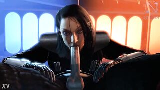 Trilla Suduri sucking off Darth Vader (Star Wars parody by Niisath)