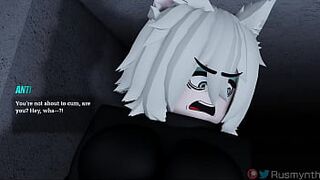 Anti gets RAILED HARD from behind and gets cum in her ass