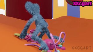 Poppy Playtime - Huggy wuggy fuck big mommy long legs BlowJob by xxcgart