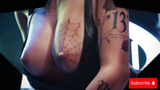 CyberPunk Girl Sucking Hot and Sitting on a Big Dick