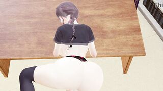 Fuck Slut Girlfriend in her Big Ass and Cum on her Body 3D Hentai