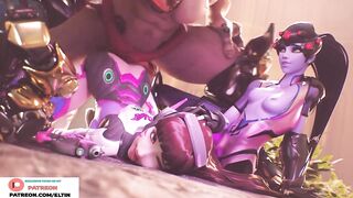 Widowmaker Watch Hard Anal Fucking Dva | Hottest Hentai Overwatch 4k 60fps