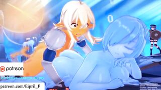 Hot Futa Furry Slime Girl and Shark - Best Slime Hentai Porn 4K 60 FPS