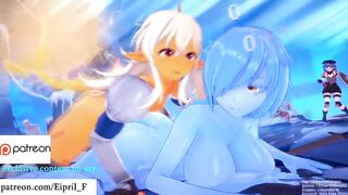 Hot Futa Furry Slime Girl and Shark - Best Slime Hentai Porn 4K 60 FPS