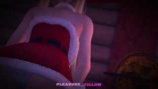 Marie Rose Fucked by Huge Cock Creature at Christmas