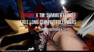 Busty Horny CherryErosXoXo VR cums hard from teasing *FULL Clip FREE on Fansly*
