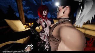 Busty Horny CherryErosXoXo VR cums hard from teasing *FULL Clip FREE on Fansly*