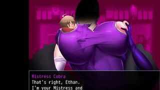 Mistress's boobs sucked on - hentai game