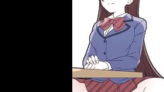 KOMI SAN ANAL DILDO RIDING DURRING THE LESSON | KOMI SAN HENTAI ANIMATED