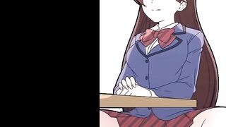 KOMI SAN ANAL DILDO RIDING DURRING THE LESSON | KOMI SAN HENTAI ANIMATED