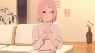 Naruto visited Sakura - it ended with a creampie