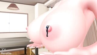 Try to not fall! (Mini Animation) [Giantess/Size Fetish] [MMD]