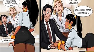 Chel Gets Fucked By Her Bosses To Receive A Raise - Bosses With Benefit