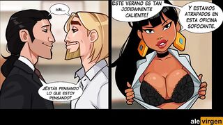 Chel Gets Fucked By Her Bosses To Receive A Raise - Bosses With Benefit