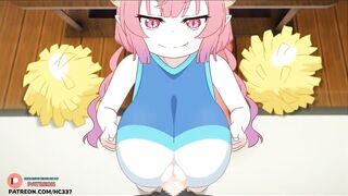 Kobayashi Dragon Maid Ilulu PLAYING WITH HER BIGGEST BOOBS TRY NOT TO CUM