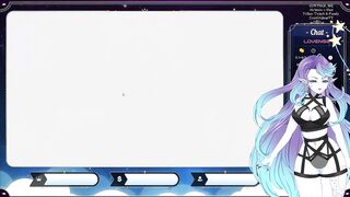 Vtuber playing GLASS while chat plays with her