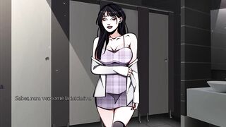 FUCKING HINATA FROM ANOTHER UNIVERSE IN THE VILLAGE BATHROOMS - NARUTO SHINOBI LORD