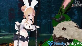 ????VR ERP - Bunny heals a traveler by FUCKING them by the campfire~❤️‍???? | JinkyVR (ft. Emerald_Afia)