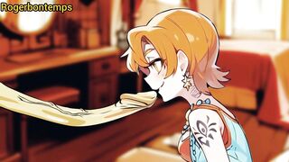 Nami sucks Luffy Hentai Blowjob Cartoon One Piece
