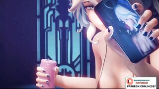 FURINA NETORARE MASTURBATION TRANING WITH NEW TOY | GENSHIN IMPACT NTR HENTAI ANIMATION 4K 60FPS