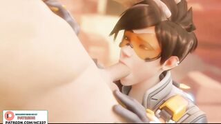 Tracer Blowgob On Route 66 Cum On Face | Overwatch Hentai Animation 4K 60Fps